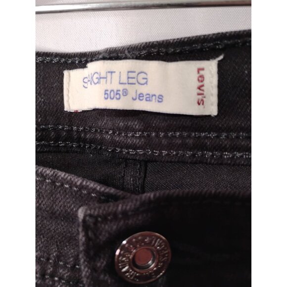 Levi's 505 ladies jeans black no size tag see measurements - Picture 4 of 7